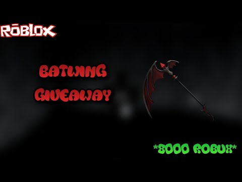 How To Win A Batwing Ancient Knife Worth Over 8000 Robux Roblox Murder Mystery 2 Giveaway Youtube - 8000 robux roblox