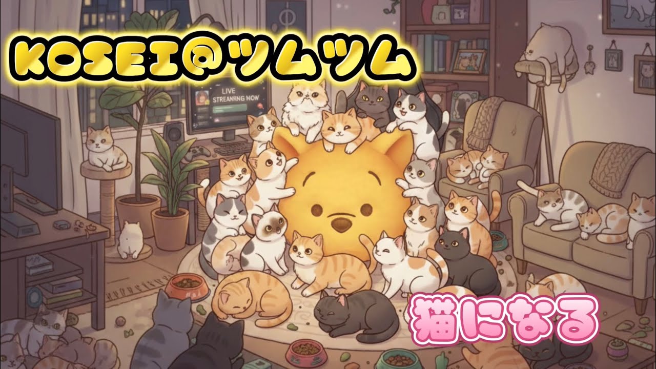 【罰ゲーム切り抜き】KOSEI、猫になる@kosei_tsum 