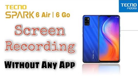 How to Screen Record on Tecno Spark 6 Air | How to Screen Record on Tecno Spark 6 Go
