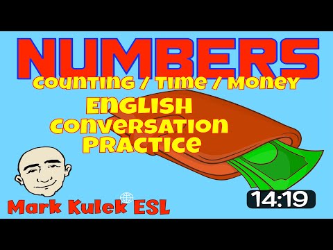 Numbers | money, telling time, ordinal numbers  - 4 videos collection | Mark Kulek ESL