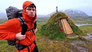 Overnight in Norwegian Grass Hut