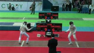 20100403 wf chm Baku 8 red LUPKOVICS Dora HUN 15 vs SPEZZAMONTE Irene ITA 8 sd No