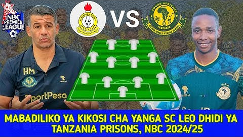 Kocha HAMDI Ametangaza Mabadiliko Ya Kikosi cha Yanga Leo Dhidi ya Tanzania Prisons
