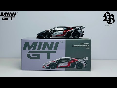 Mini GT 1177 LB Works Lamborghini Huracan GT Ronin Unboxing. #cars