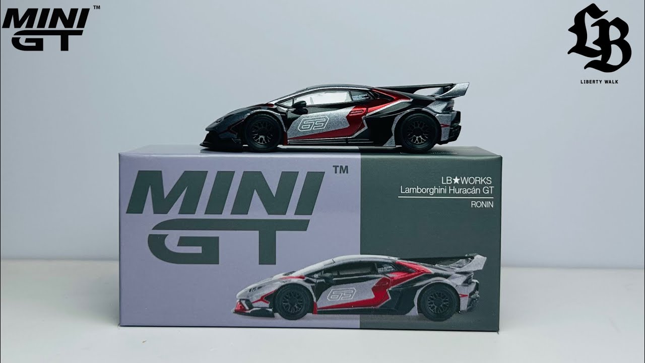 Mini GT 1177 LB Works Lamborghini Huracan GT Ronin Unboxing. #cars