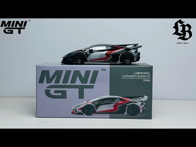 Mini GT 1177 LB Works Lamborghini Huracan GT Ronin Unboxing. #cars