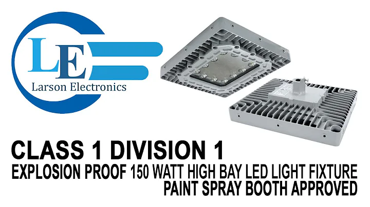 Class 1 Division 1 Explosion Proof 150 Watt High Bay LED Light Fixture - Paint Spray Booth Approved