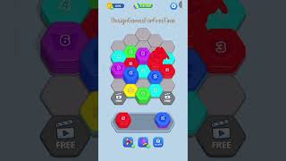 Hexa Up! - Hexa Sort Puzzle - Level 6-8 gameplay puzzle brain color match sort design decor game