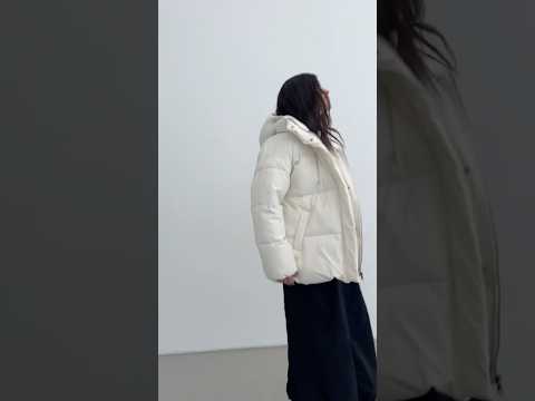 Куртка Rica Mare жіноча зимова пуховик дута капюшон щільна M червона, відео 1