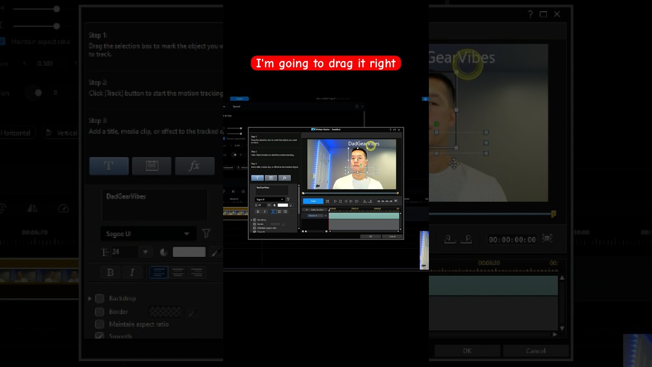 FACE Tracking in PowerDirector 365🥰Made SUPER Easy🔥