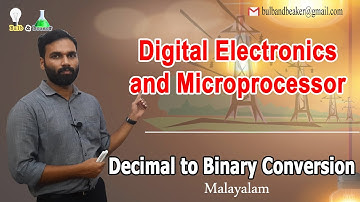 Decimal to Binary Conversion | Digital Electronics and Microprocessor | Malayalam
