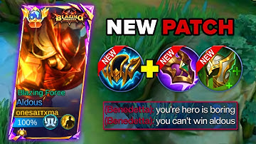 ABUSING THIS NEW PATCH!!! ALDOUS 100% NEW META SUSTAIN DAMAGE BUILD FOR 2025🔥 (you must try!!!)