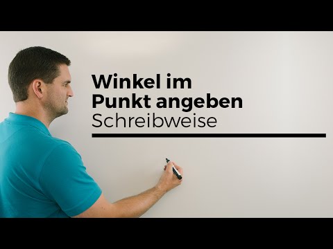 Video: Was ist ein Winkel an einem Punkt?