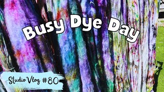 Busy Dye Day! Studio Vlog #80 *Full-time Yarn Dyer* ¦ The Corner of Craft