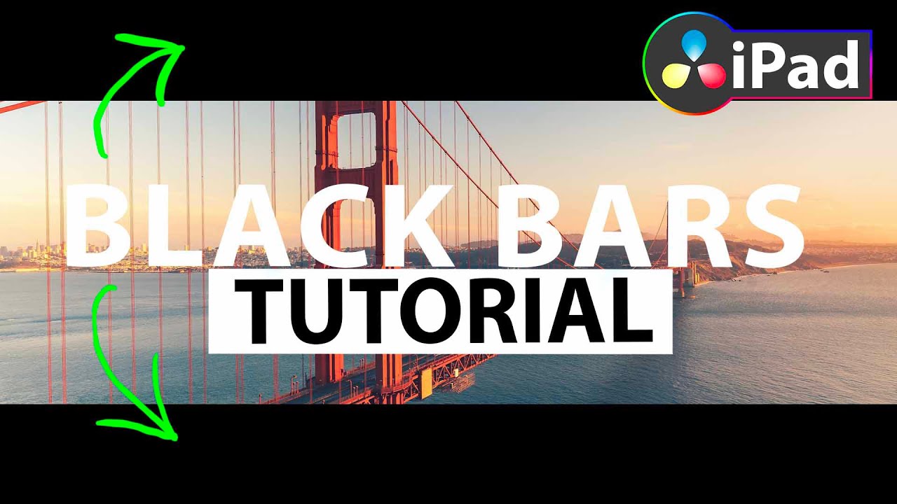 How To Add Cinematic BLACK BARS in DaVinci Resolve iPad YouTube