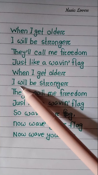 Wavin' Flag 🌼 ~ K'NAAN #lyrics #shorts