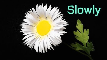 ABC TV | How To Make Daisy Paper Flower With Shape Punch #2 (Slowly) - Craft Tutorial
