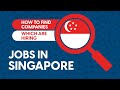 How to find companies which are hiring in Singapore | Jobs For Expats in Singapore image