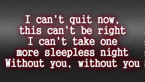 Thumbnail of David Guetta - Without You LYRICS ft. Usher