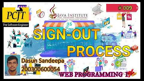 Program the user sign out process using session management