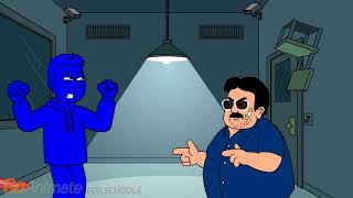 Dam Hamming V.s. Blue Man