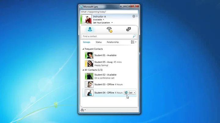 Microsoft Lync 2010:  Establishing Contacts & Pinning Frequent Contacts
