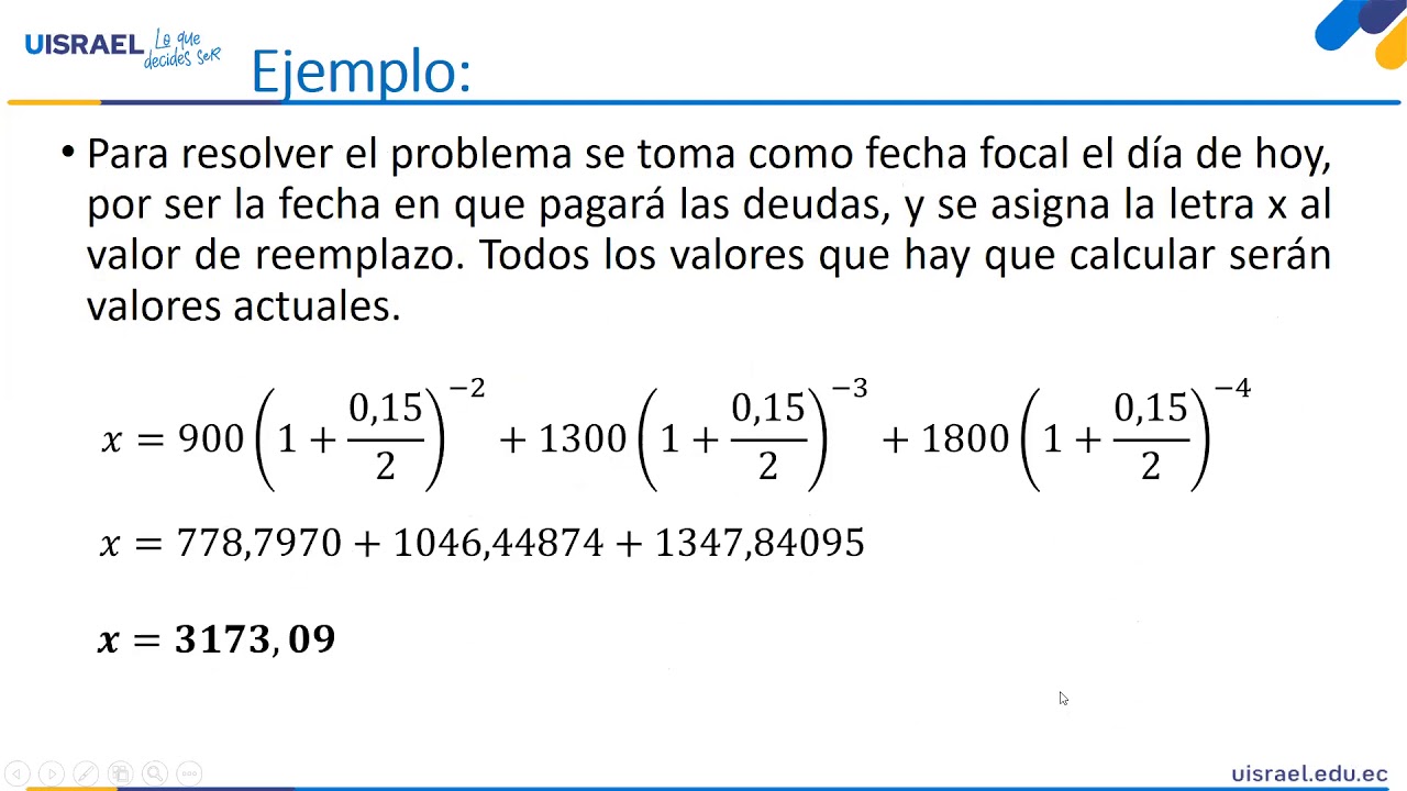 Ecuaciones De Valor Matematica Financiera Ejercicios Resueltos | The