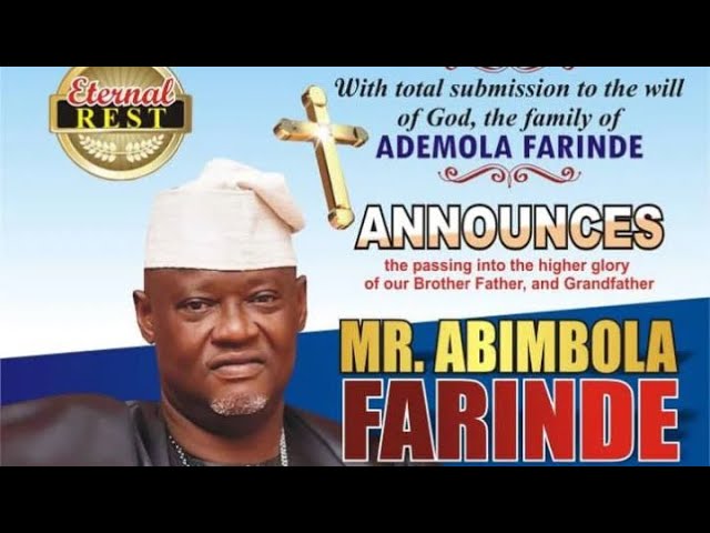 ⁣REST ON MR. ABIMBOLA FARINDE