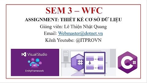 [SEM 3][WFC][ASSIGNMENT]1. Thiết kế Cơ sở dữ liệu Quản lý Bán Hàng