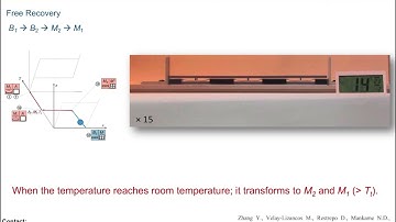 Architected Material Analogs for Shape Memory Alloys (Free Recovery)