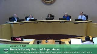 Nevada County Board of Supervisors Meeting January 13, 2026