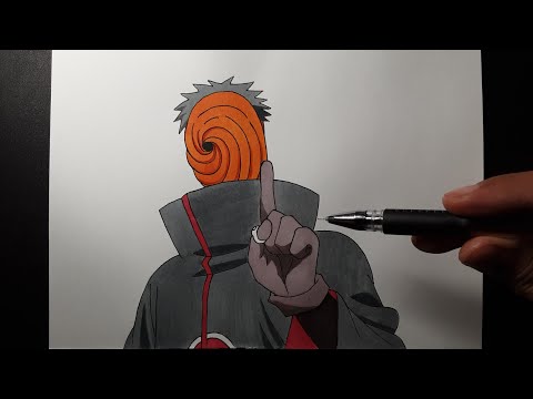 Video How to draw Tobi cách vẽ Obito Uchiha - Naruto - youtube