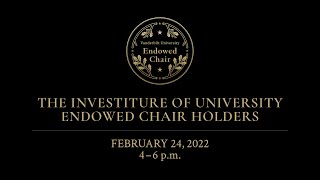 The Investiture of Vanderbilt University Endowed Chair Honorees from 2020