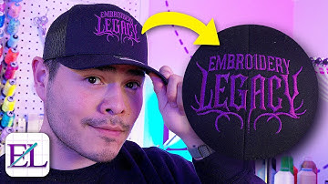 How to Digitize a Logo Hat Design! | Machine Embroidery for Beginners