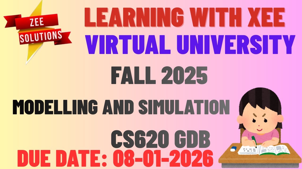 CS620 Modelling and Simulation GDB Fall 2025 Virtual University of Pakistan