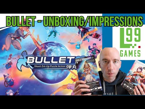 Bullet Deluxe Board Game from Level 99 Unboxing plus Impressions