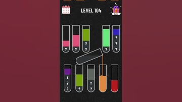 Watersort puzzle level 104 part 1 #game #gaming #viralvideo #watersortpuzzle #trend #viral #trending