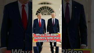 Why is Joe Biden suddenly taller than Donald Trump? He even fooled everyone.#foryou #usa #celebrity Net Worth