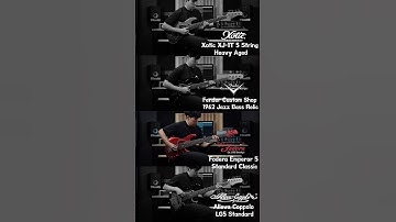 Xotic XJ-1T vs Fender Custom Shop 62 Jazz vs Fodera Emperor 5 Standard Classic vs Alleva coppolo LG5