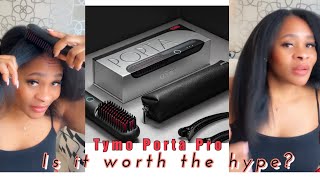 Trying The Viral Tymo Porta Pro Hair Straightening Brush On Afro Hair  Is It Worth The Hype 