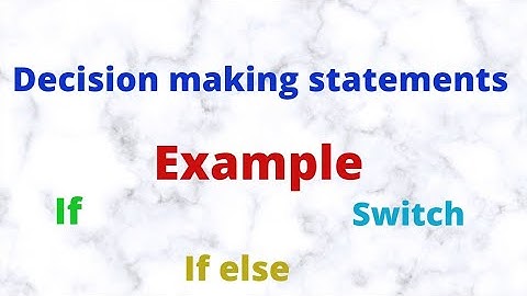 example of decision making statements in java(if,if-else, else-if)