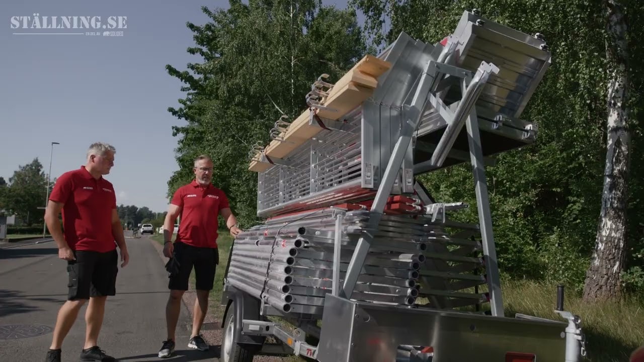 Bygg-Matte blir upplärd som ställningsbyggarlärling