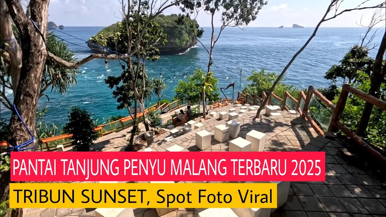 PANTAI TANJUNG PENYU MALANG! Suasana Asli Tribun Sunset dan Bisa Camping