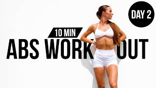 💥 10 MIN INTENSE ABS BURN   // DAY 2 — Summer Abs Marathon🔥