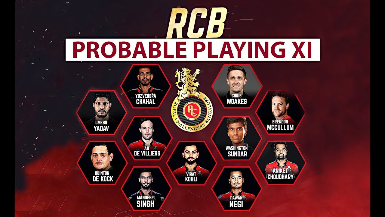 RCB IPL 2018: Royal Challengers Bangalore Probable Playing XI