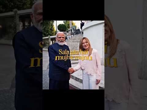 Jalata hai mujhse majnu #pmmodi #modi #meloni #ytshorts #funny #comedy #roast