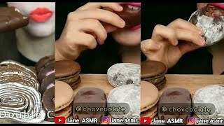 【ASMR】เสียงกินไอศคริมช็อกโกแลต กรุบกรอบ🍧EATING SOUNDS CHOCOLATE ICE CREAM🍫🍨