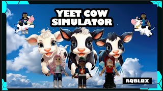 Yeeting Happy Cows-Yeet Cow Simulator-Roblox