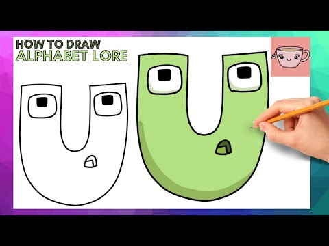 How to Draw Alphabet Lore (O), Dibujando Alphabet Lore O