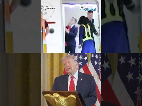 Trump mocks Macron's 'Slapgate'; says his wife treats him badly | #shorts #trump #Macron